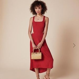 Reformation Red Nelly Dress- Never Worn